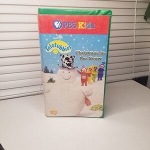 PBS Kids Teletubbies "Christmas In The Snow" 2 Tape VHS Cartoon Kids Movie